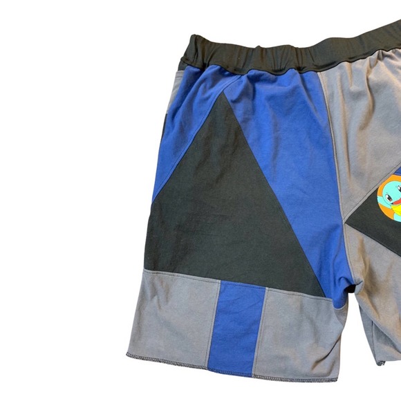 1 of 1 Reworked Shorts, Skulls, Elastic Waistband 32”-38”, anime, bird, summer - Picture 5 of 6